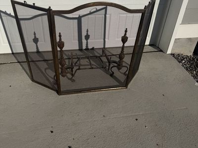 Vintage Fireplace Screen