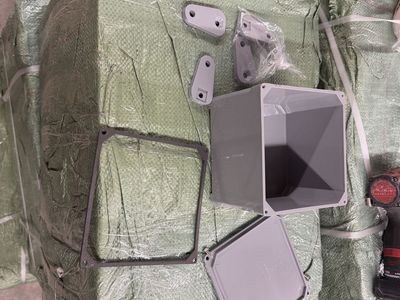 Electrical Junction Box - Gray Weatherproof Enclosure PVC 6”x6”x4”