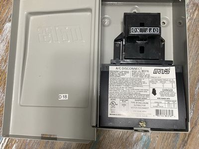 30 Amp MARS Fused AC Disconnect Shut Off Box NEW