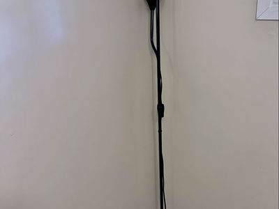 Black Standing Floor Lamp with Adjustable Reading Light