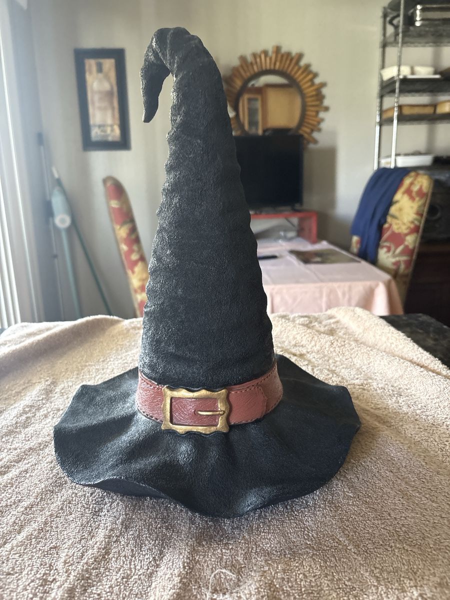 Large  Halloween Witch Hat Decor – Rustic / Spooky Fall Accent