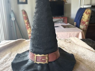 Large Halloween Witch Hat Decor – Rustic / Spooky Fall Accent