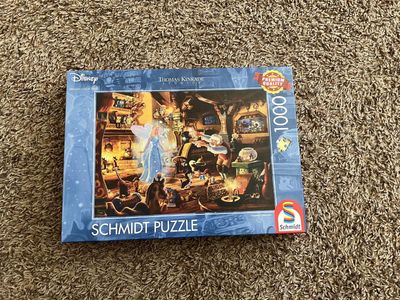 NEW: Thomas Kinkade Disney Geppetto's Pinocchio 1000 Piece Puzzle