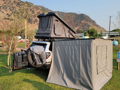 Eezi-Awn Stealth Roof Top Tent, K9 Rack, Swift Awning, Swift Wall kit, Shower Cube