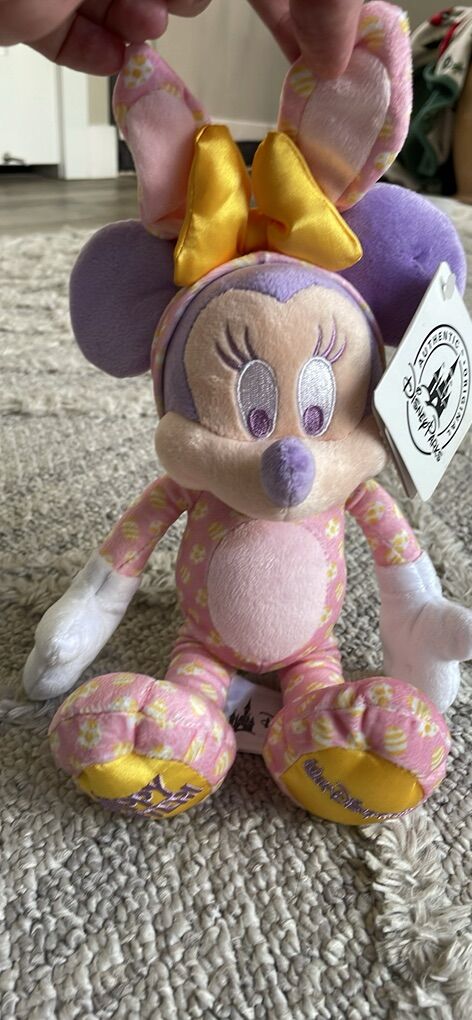 Disney Store Minnie Mouse Plush Stuffed Bunny Toy