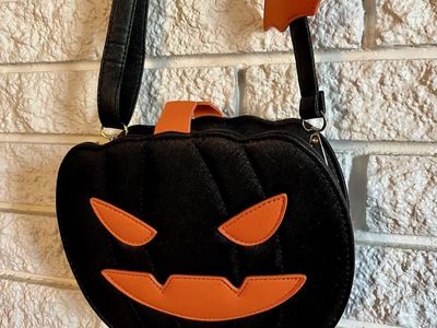 Spooky pumpkin crossbody bag purse