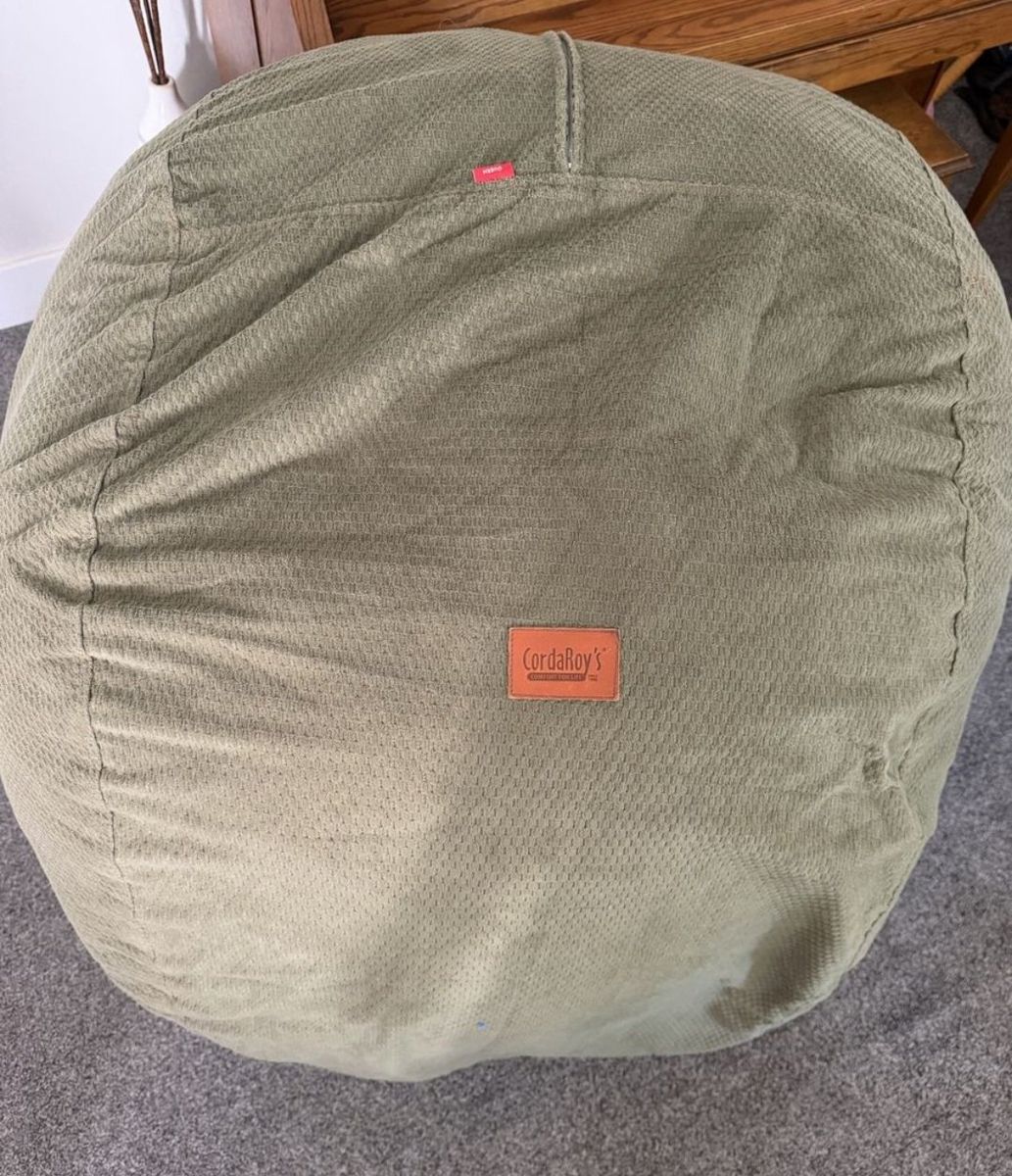 CordaRoy's Corduroy Bean Bag Chair convertible bed