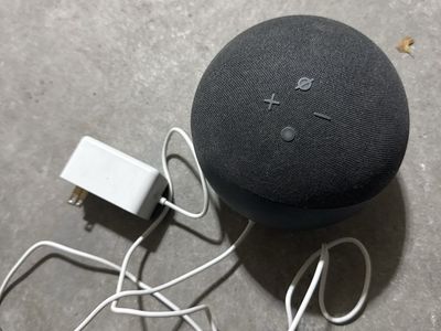 Amazon Echo Dot (4th Gen) Smart Speaker - Charcoal with Power Adapter