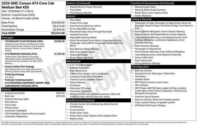 2026 GMC Canyon AT4