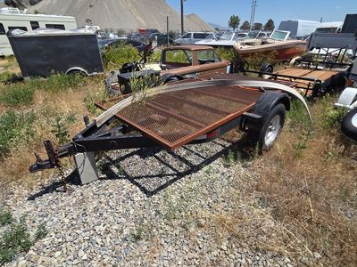 Single axle metal trailer