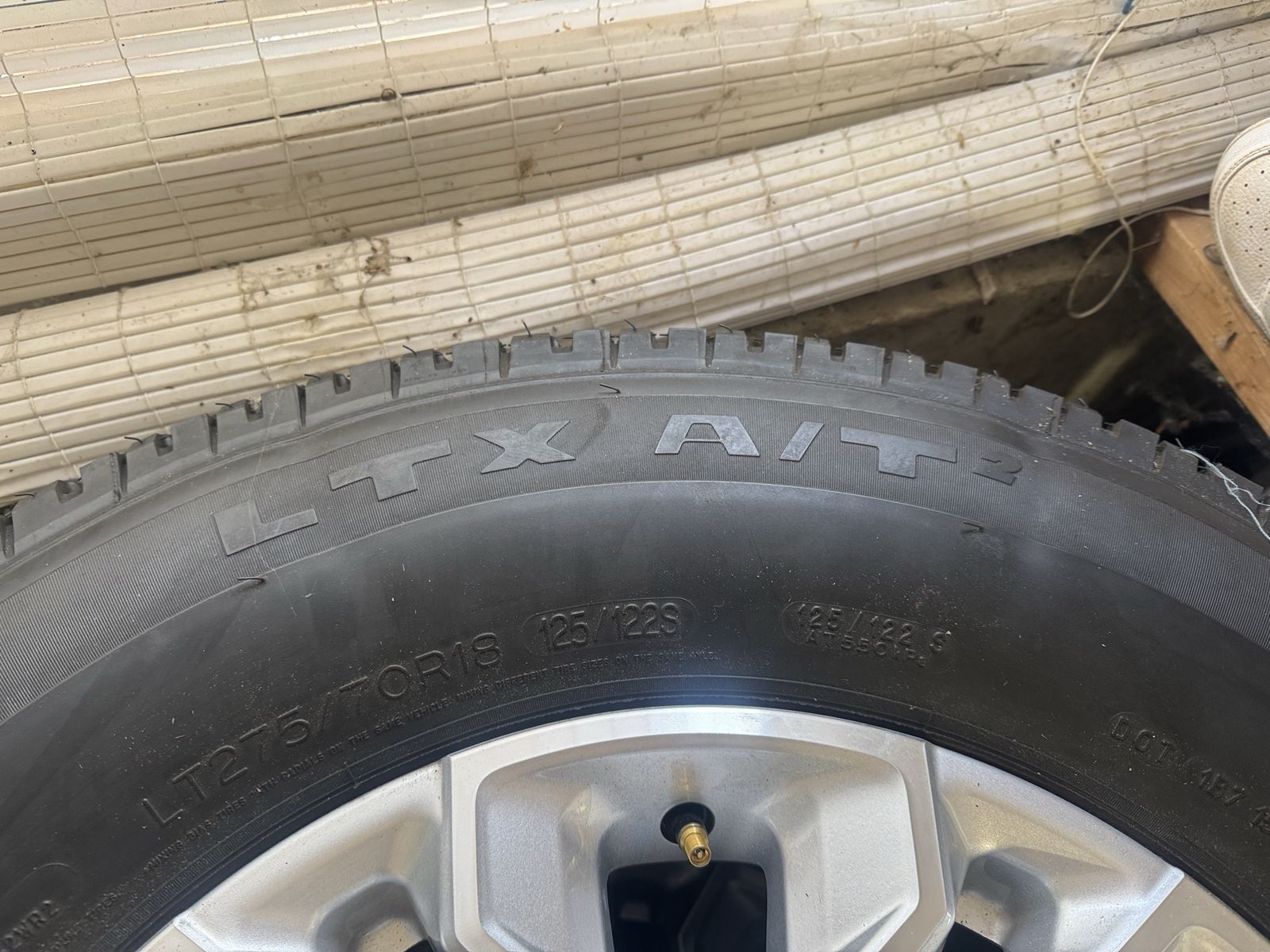 Michelin LTX A/T2 LT275/70R18 Wheels & Tires for 2022 Chevy 3500 Silverado - 1500 Miles