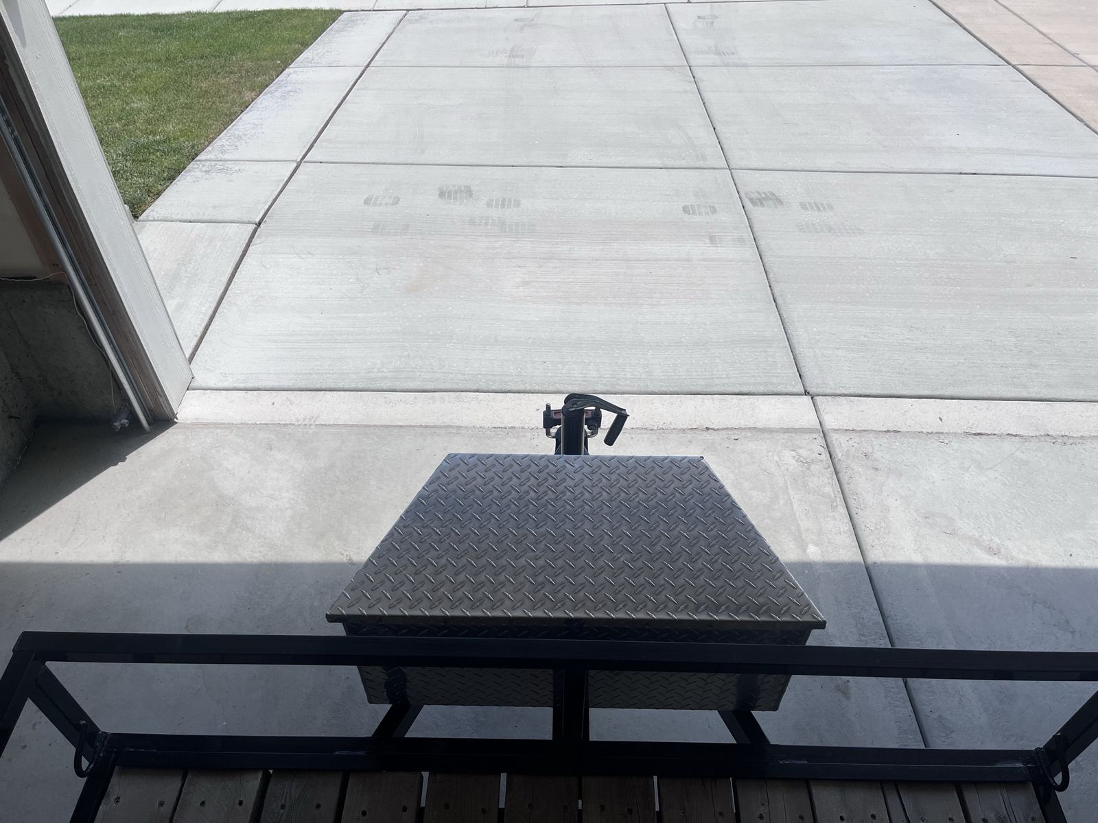 Workhorse Utility Trailer with Diamond Plate Storage Box - Perfect for Hauling and Storage