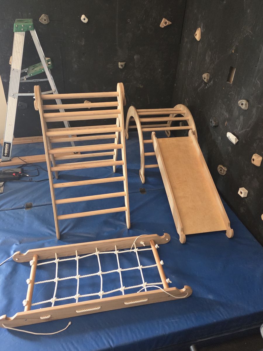 Wooden climbing toys