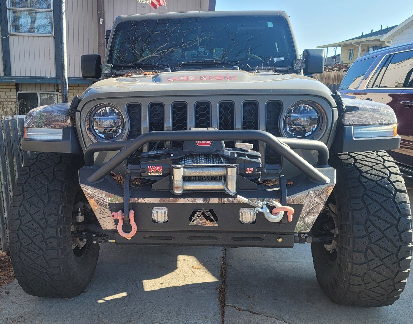 Jeep Gladiator Rubicon with Winch, Lift Kit & Camo Wrap