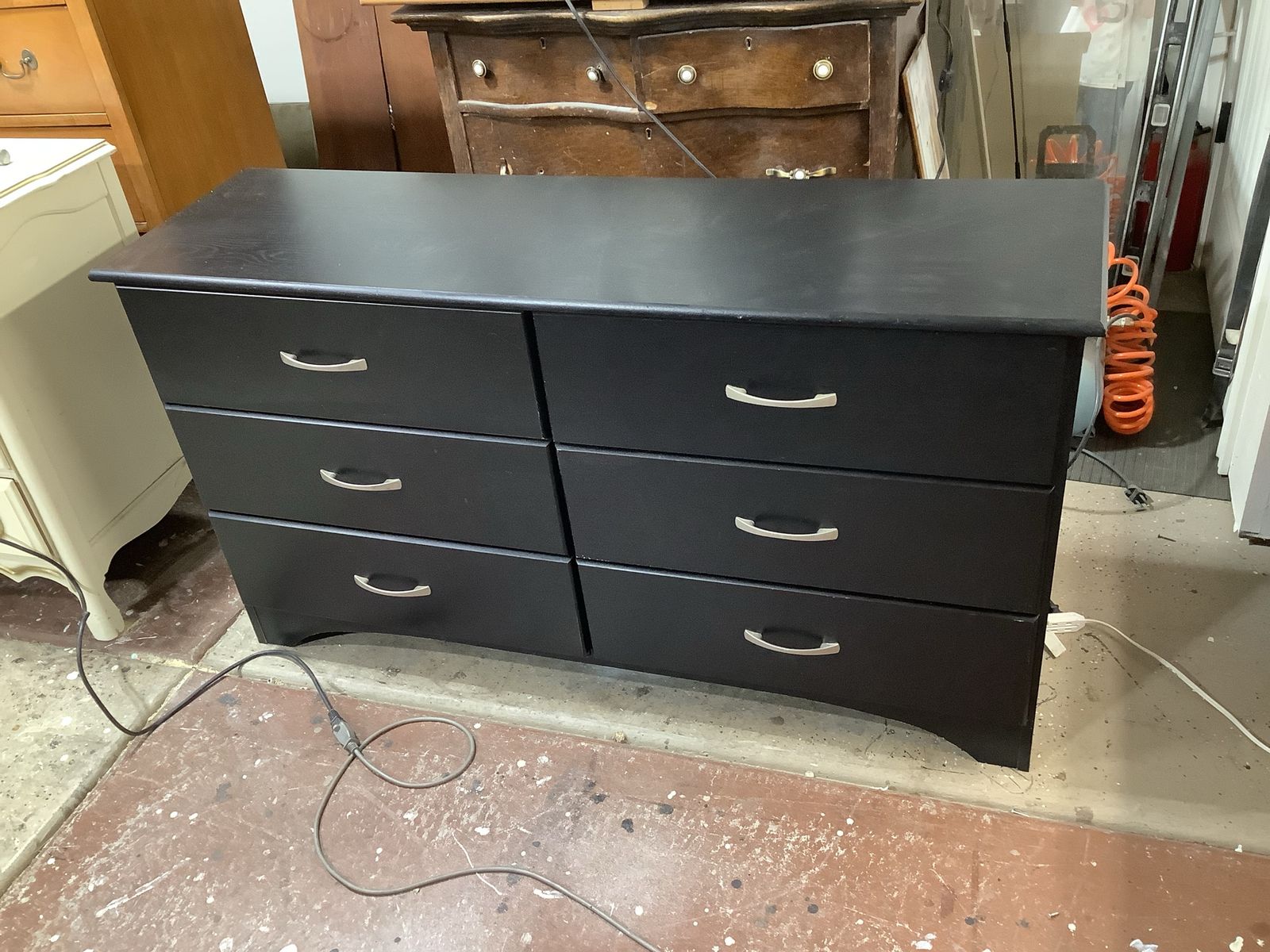 6 Drawer Black Dresser