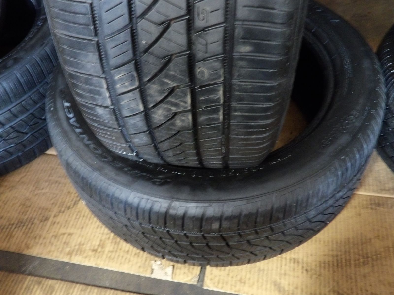 235/50R18 CONTINENTAL PURECONTACT PAIR OF TWO USED TIRES