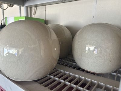 Ceramic Glazed Spheres - Set of 3