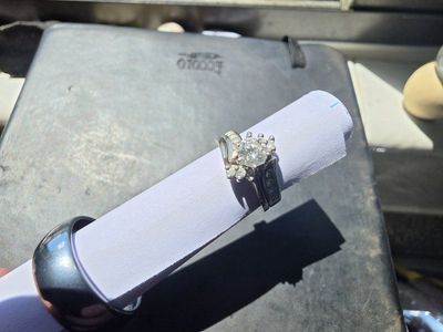 engagement and wedding band