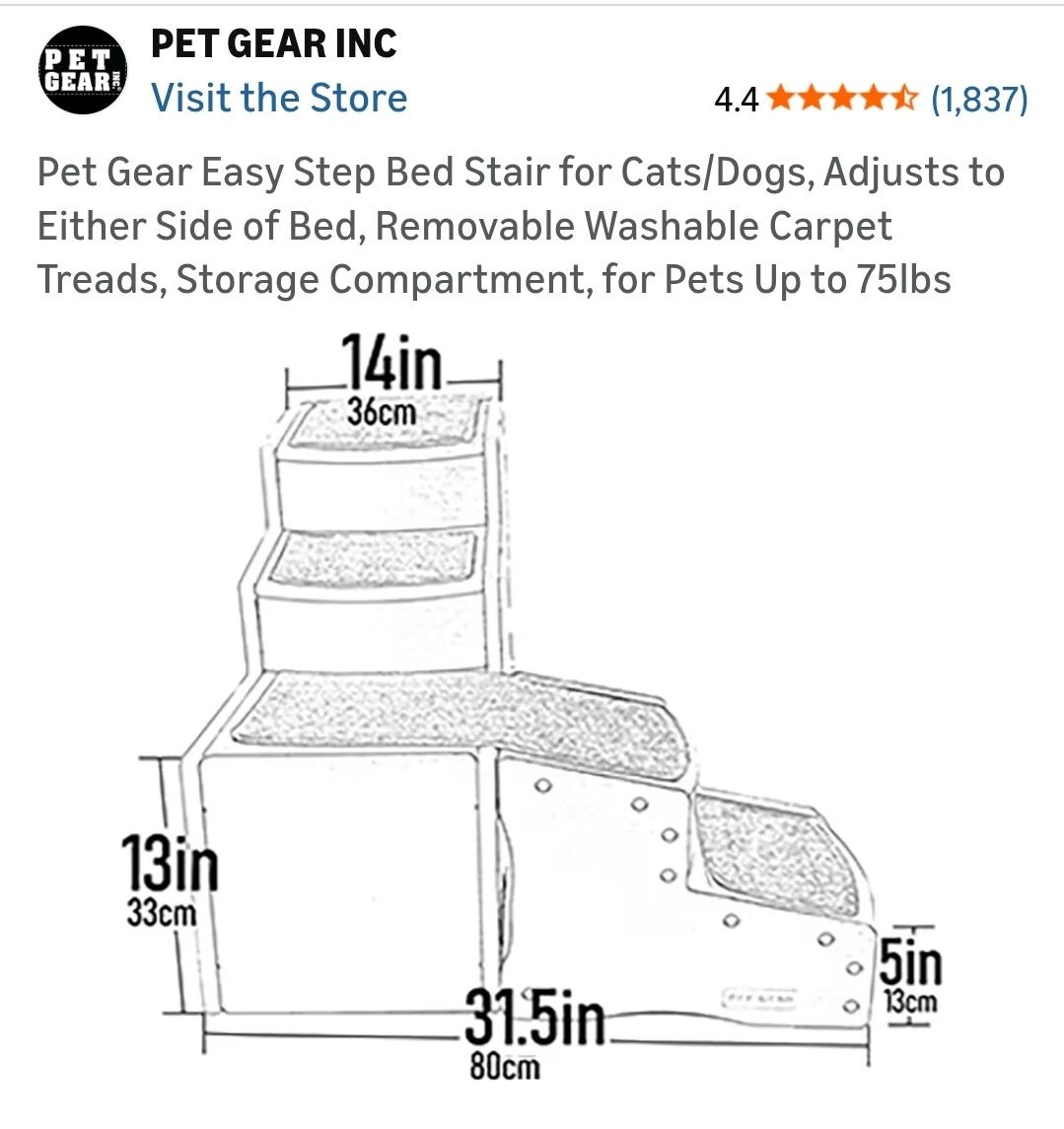 Dog steps w/storage $45 OBO