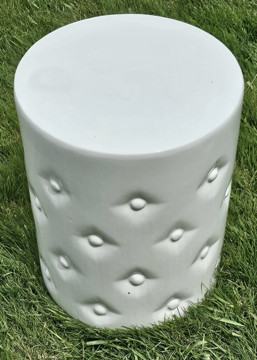 Ceramic Garden Stool/Planter Base Indoor /Outdoor Use! 18"×13,5"