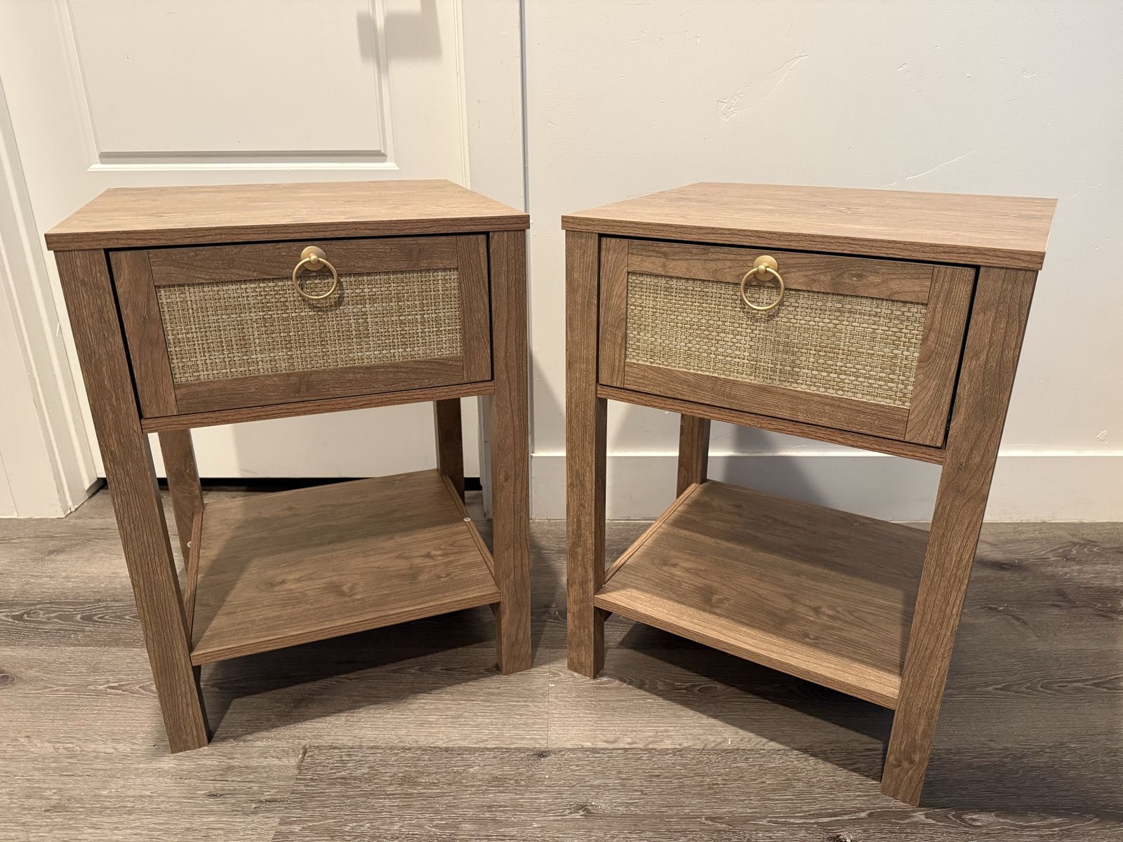 Brand New Farmhouse Nightstands Set of 2