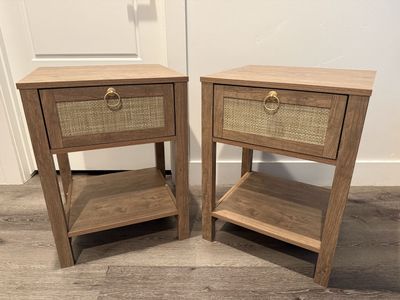 Brand New Farmhouse Nightstands Set of 2