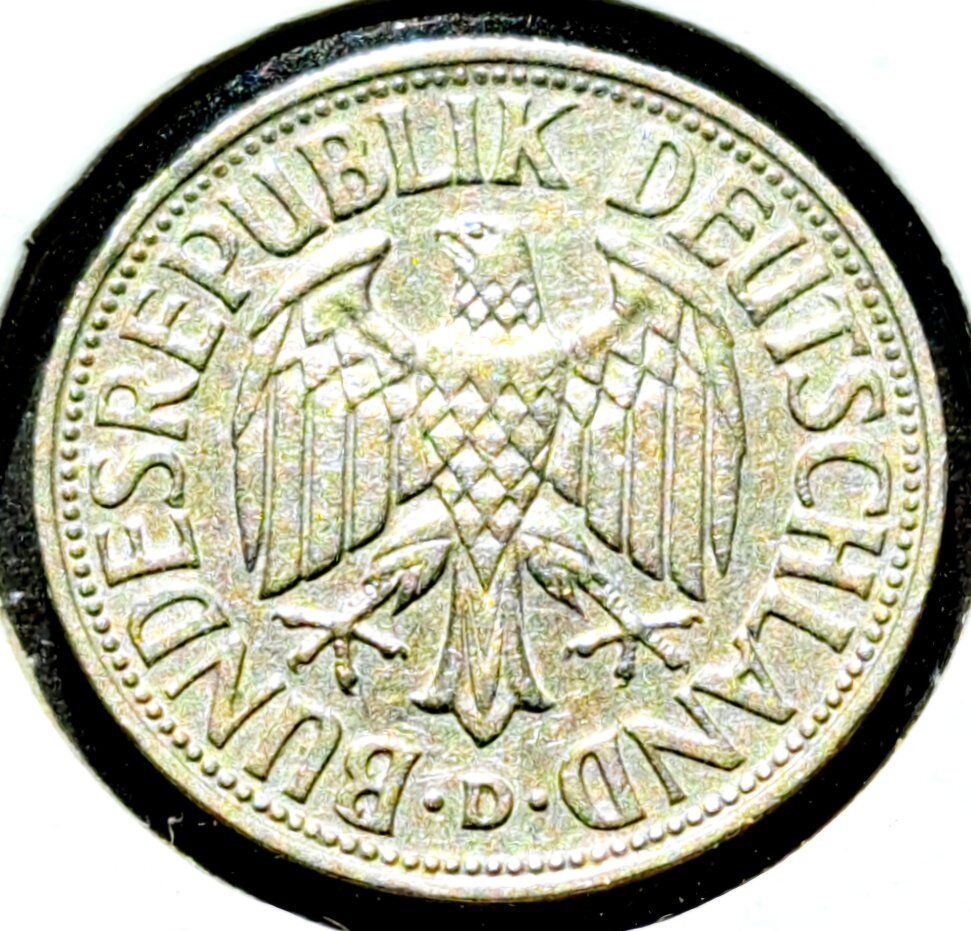 1950-D German Federal Republic 1 Deutsche Mark AU