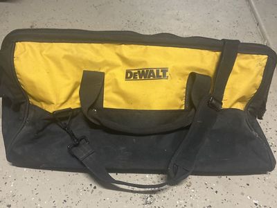 DEWALT Yellow & Black Tool Bag with Shoulder Strap, Durable Work Organizer