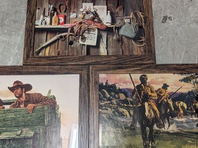 3 Western/Frontier/Cowboy L'Amour Framed Art Prints