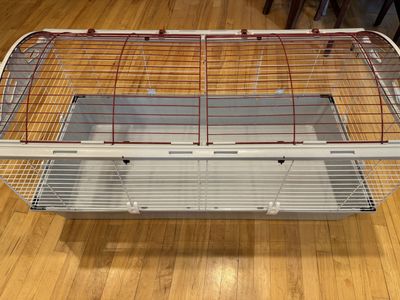 Living World Deluxe Habitat Rabbit/Guinea Pig Cage, Large - 46.8" L x 22.8" W x 24" H