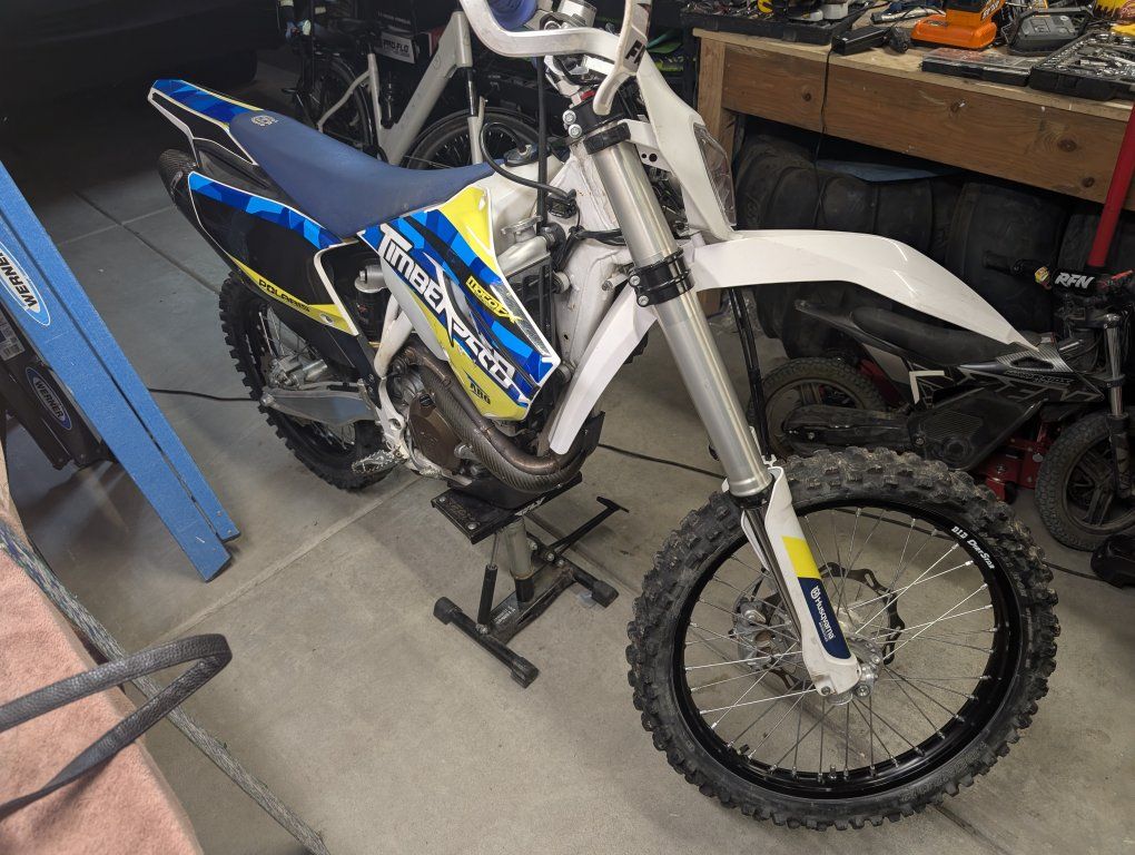 Husqvarna Dirt Bike - TimberSled Polaris graphics, Yoshimura Exhaust - Used