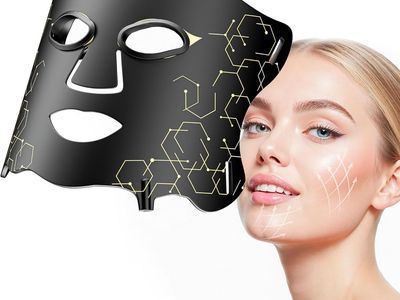 NEW LED Light Therapy mask (E106A) for Face, LED Light Therapy Mask with Adjustable Brightness and Timer, Soft Silicone