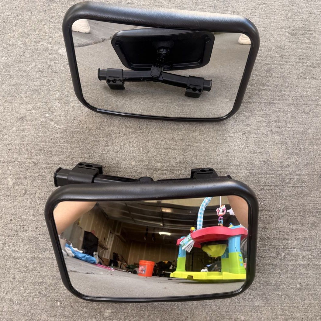 Baby Car Seat Backseat Mirrors - Adjustable Safety View (2 Pack)
