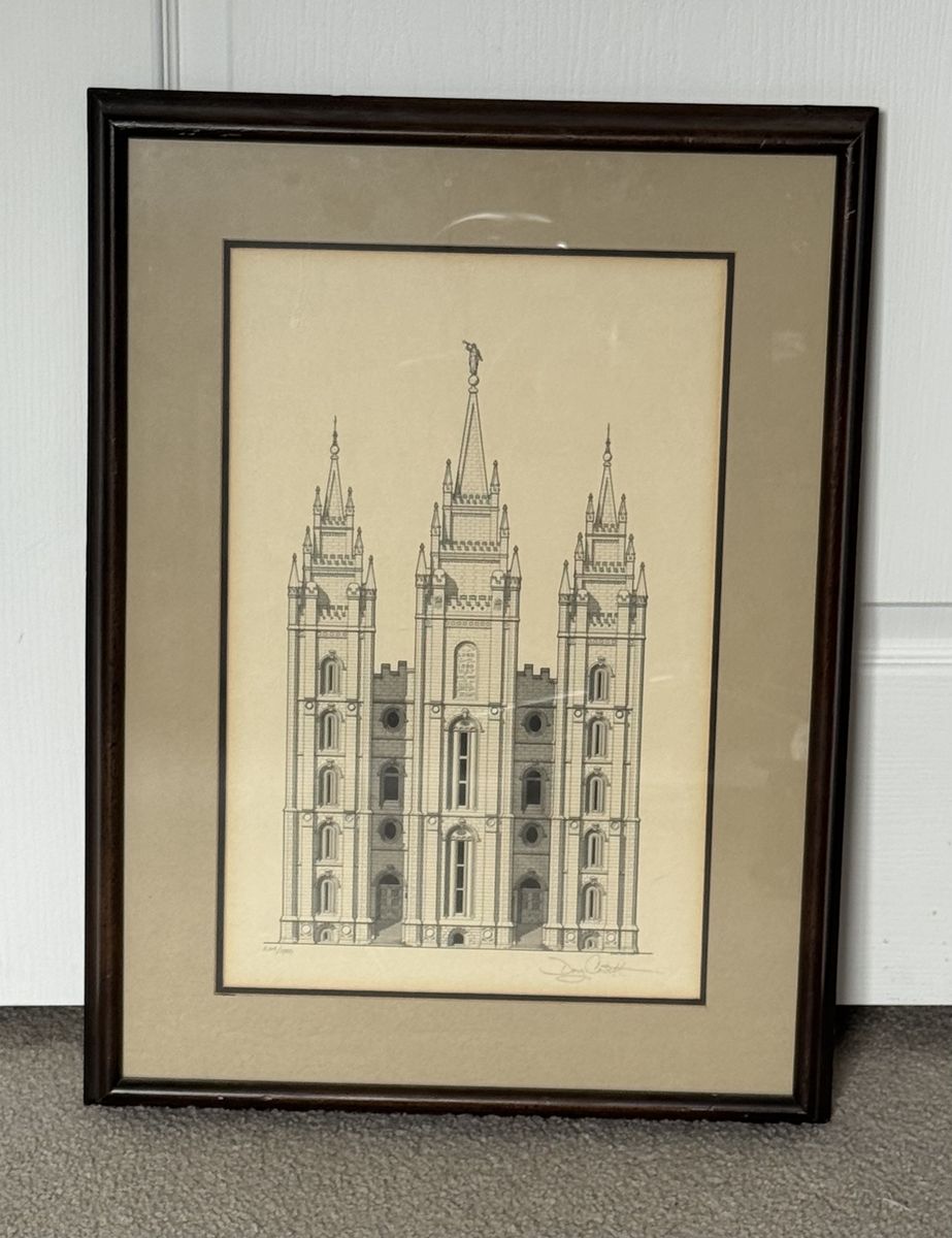 SIGNED Doug Corbett Salt Lake Temple Print