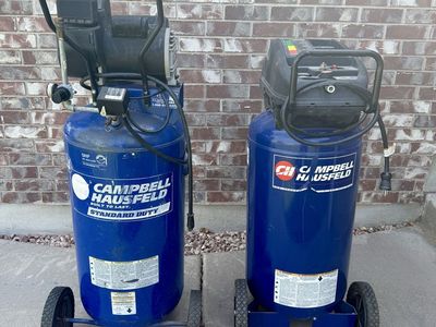 *Needs Repair* 2 Campbell Hausfeld 5hp 125psi 26 Gallon Air Compressors