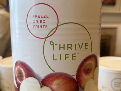 Freeze dried Fuji apples food storage