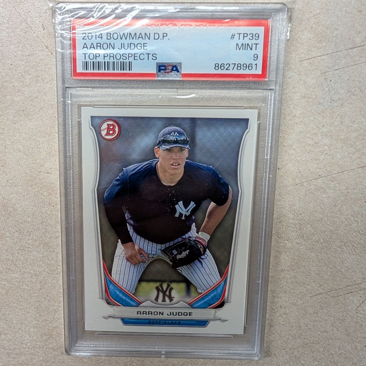 Aaron Judge Rookie Card 2014 Bowman DP PSA 9