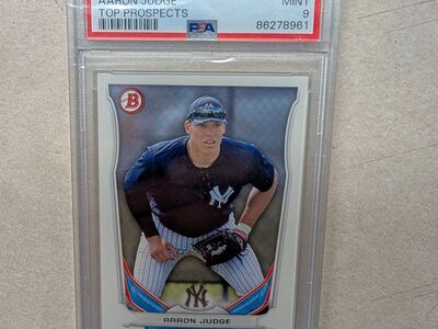 Aaron Judge Rookie Card 2014 Bowman DP PSA 9