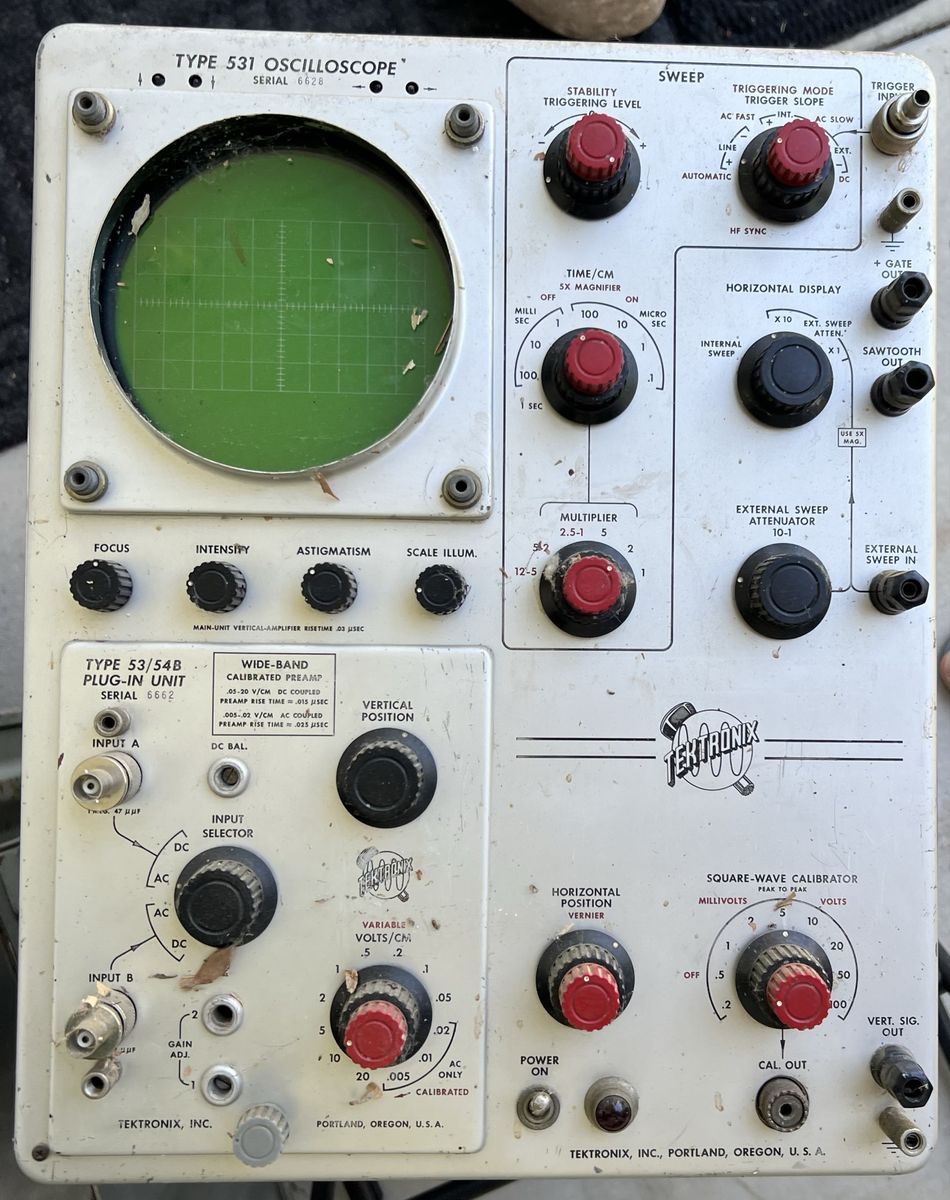 Tektronix TYPE 531 OSCILLOSCOPE