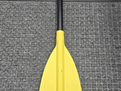 Caviness Yellow Canoe Paddle with T-Grip Handle