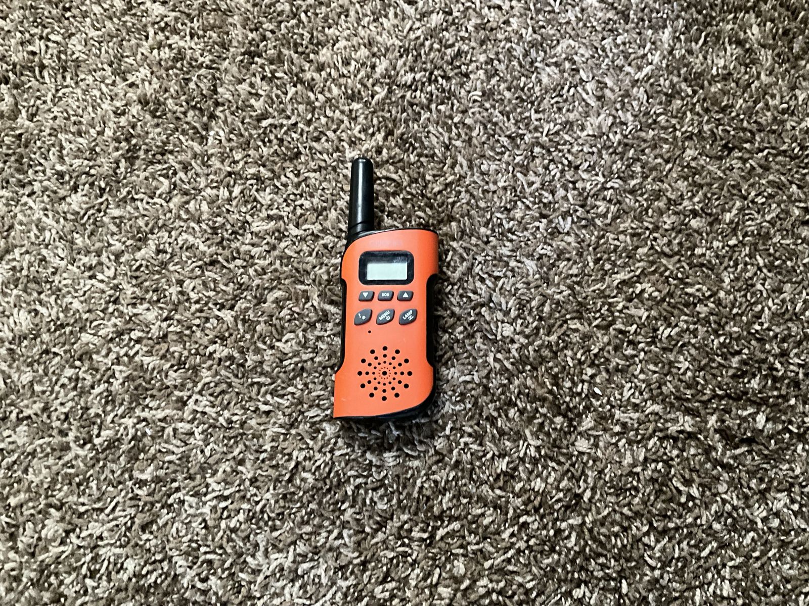 Orange walkie talkie