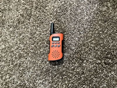 Orange walkie talkie
