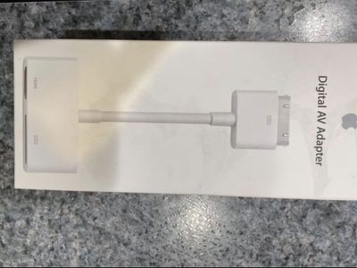 Apple 30-Pin Digital AV Adapter HDMI Connector White MD098ZM/A
