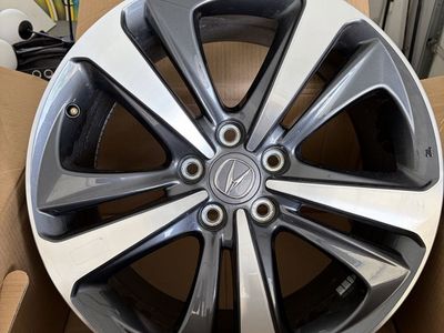 Acura TLX 19-inch Alloy Wheel - OEM Dark Gray & Machined Silver Finish