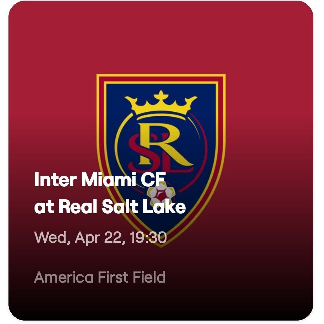 Inter Miami CF Front Row Midfield Seats