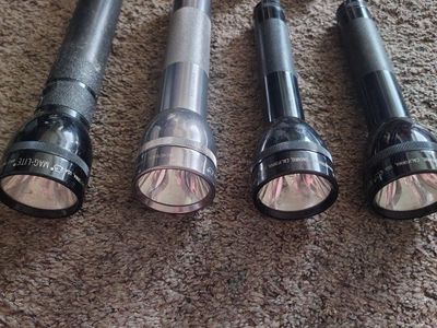 Mag-Lite Flashlight Bundle - Various Sizes & Colors, Durable Aluminum Construction