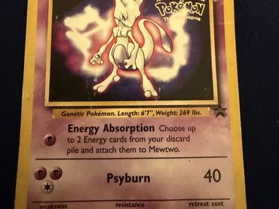 Vintage Mewtwo Promo #3 Pokémon Trading Card Movie Promo 1999