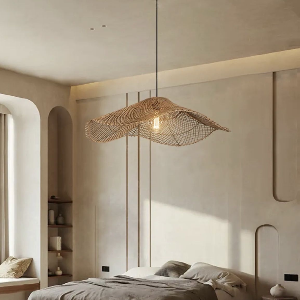 Ratan Woven Light Fixtures