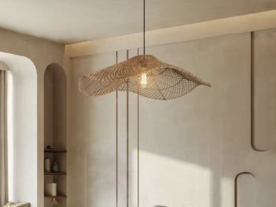 Ratan Woven Light Fixtures