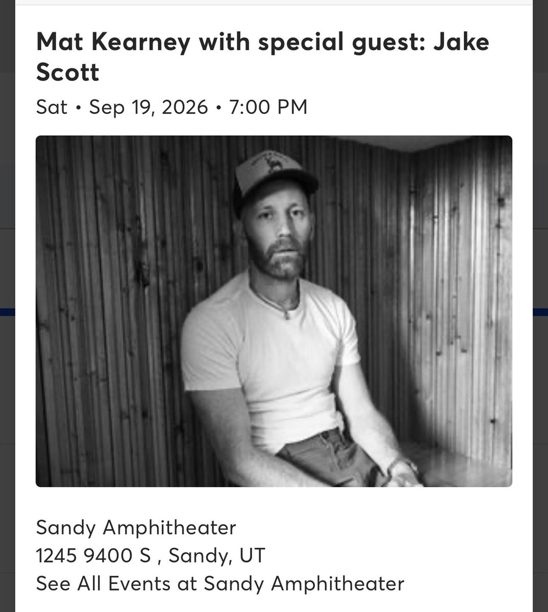 Mat Kearney 2 Tixs